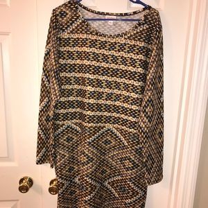 LuLaRoe Elegant Debbie 3X. Washed never worn